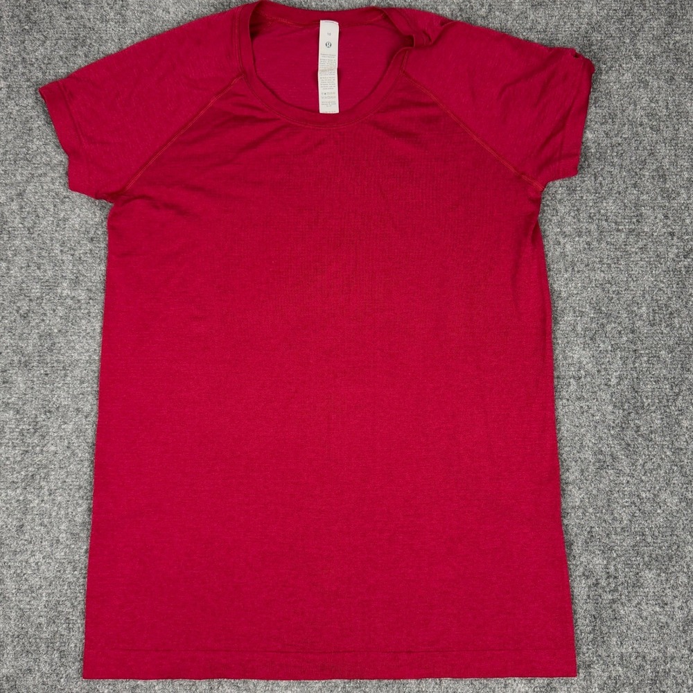 Lululemon Swiftly Tech Short Sleeve 2.0 Size 10 Berry Rumble Athletic Gym Shirt